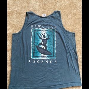 Hawaiian Legends vintage tank top shirt XL softee made in USA